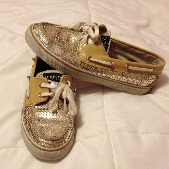 Sequin topsider sperries