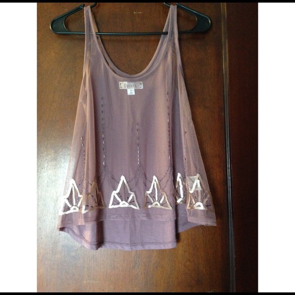 Mauve mesh tank