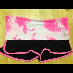 Brand new Victoria Secret Size L yoga shorts.