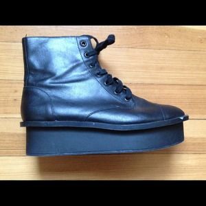 Cheap Monday Platform lace up boots