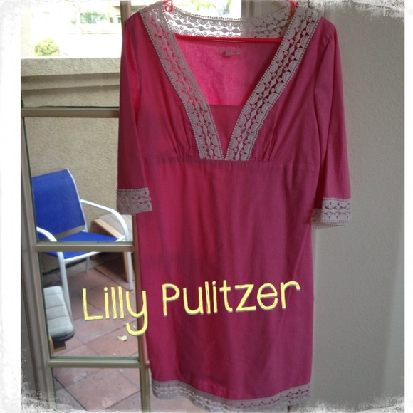 Lilly Pulitzer Lace Trim Tunic Dress