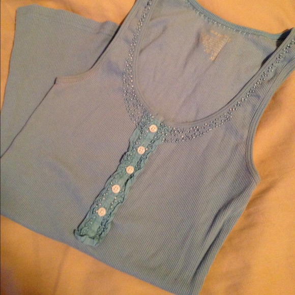 Old Navy Light Blue Tank Top - Picture 1 of 3