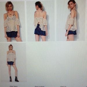 URBAN OUTFITTERS LACE OFF THE SHOULDER