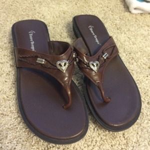 brown sandals