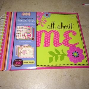 All About Me scrapbook and Aztec bookbag