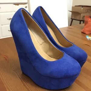 Royal Blue wedges
