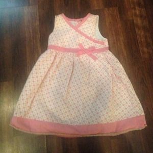 Pink and white princess dress