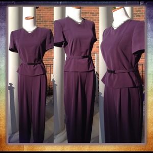 Plum Liz Claiborne Petite pantsuit