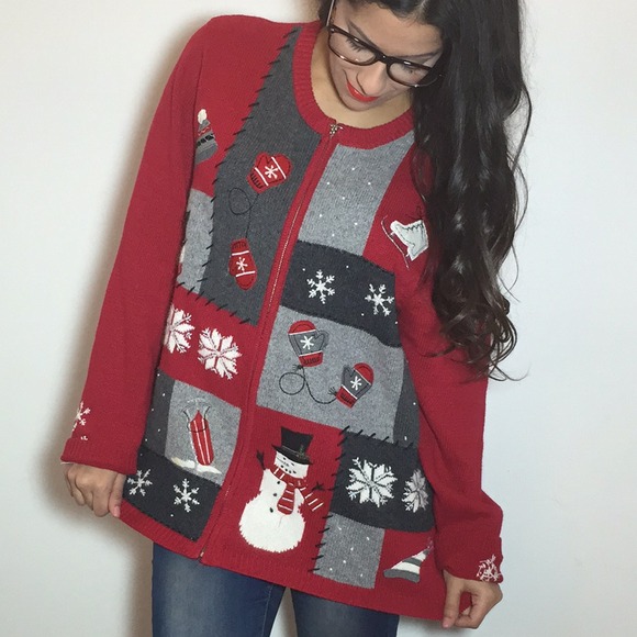 Sweaters - SALE🎄Red Ugly Christmas Sweater🎅