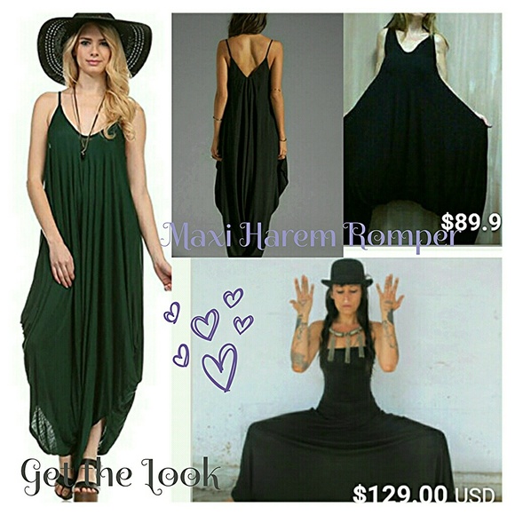 Other - Maxi Harem Romper Jumpsuit