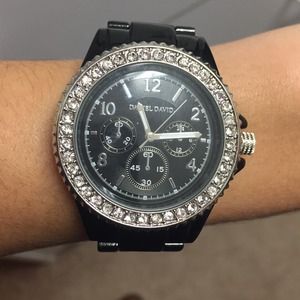 Gorgeous black diamond  watch