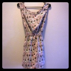 🚫 SOLD💗 Peacock pattern chiffon dress 💗