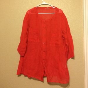 red button up