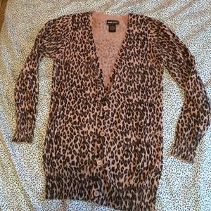 Leopard print cardigan
