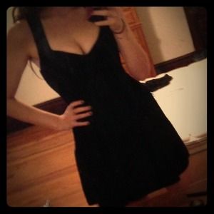 Black vintage dress.