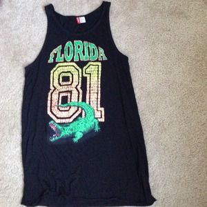 Florida alligator tank top