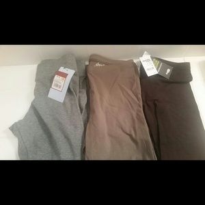 Leggings Bundle gray, taupe, dark brown NWT