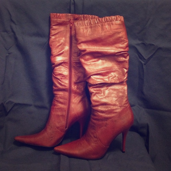 Leather Knee Hi Boots