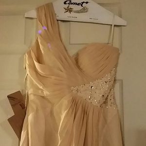 Champagne formal dress