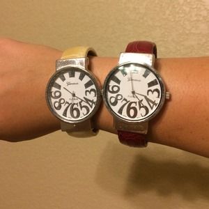 Tan watch (also comes in red)
