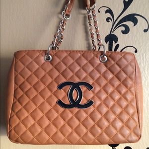 Camel Quilted Handbag