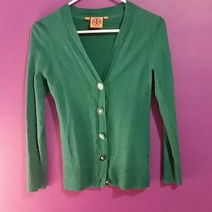 Green Tory Burch Cardigan