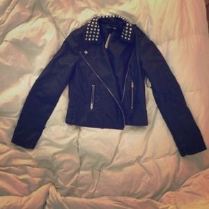 NWT studded leather jacket!