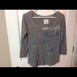 American Eagle Quarter Sleeve Shirt