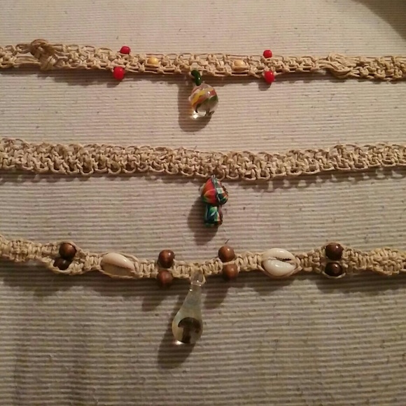 Jewelry - Hemp necklace lot of 3