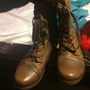 Nine West combat boots!