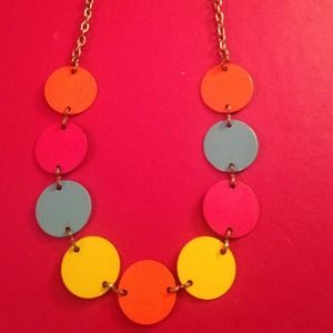 Statement necklace multi color