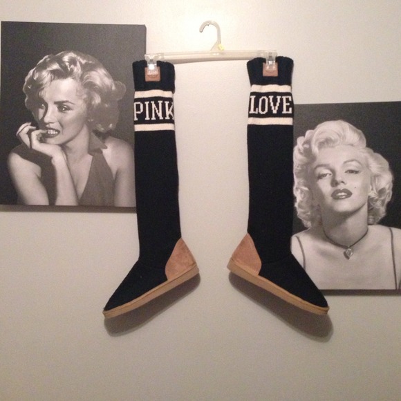 Victoria Secret Slipper Socks Boots (PINK) Mukluks