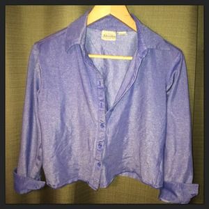 Blue Button Down Blouse