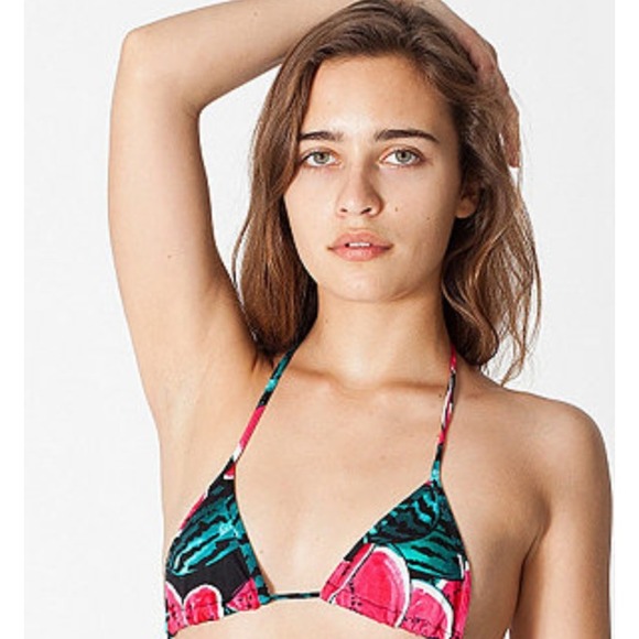 American apparel watermelon swim top