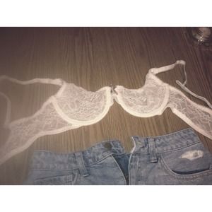 ▲ See through lace lingerie bra ▲
