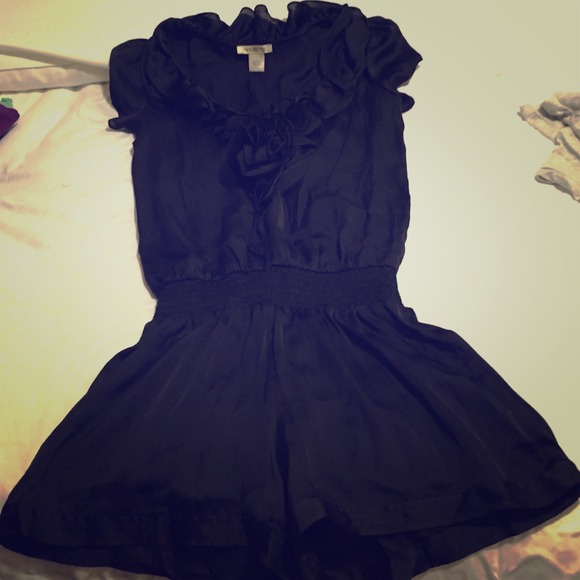 ARDEN B Black Romper Small