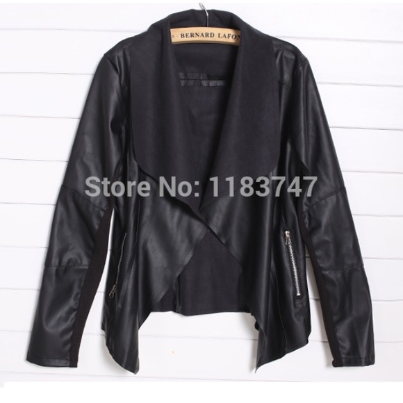 Faux leather jacket