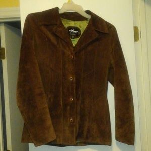 Brown suede jacket