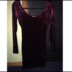 Velvet burgundy dress!!