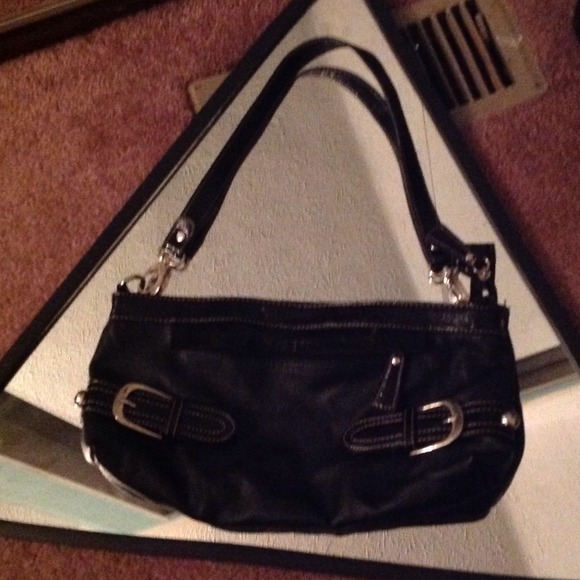 Black leather purse - Picture 1 of 2