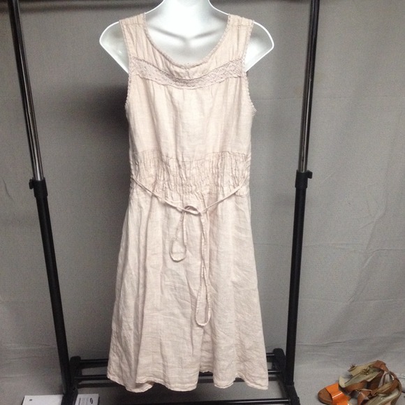 Piazza Roma White Linen Dress - Polyvore