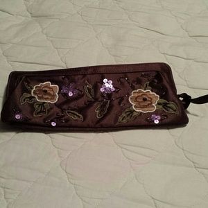 !!! REDUCED!!! Satin embroidered evening bag