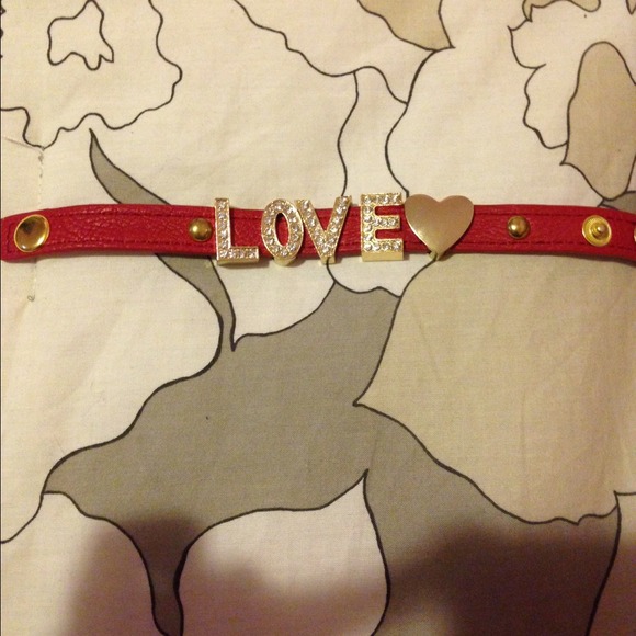 Must have red leather and gold bracelet