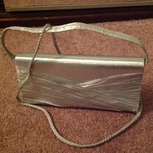 Silver sparkly bag