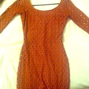 Burnt orange dress