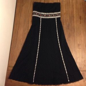 Cynthia Steffe Crochet Embroidered Cocktail Dress