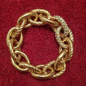 Gold link bracelet