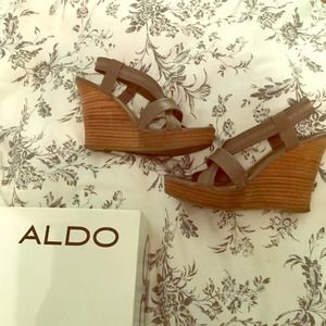 ALDO strappy wedges