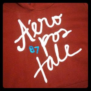 Maroon Aéropostale Hooded Sweatshirt