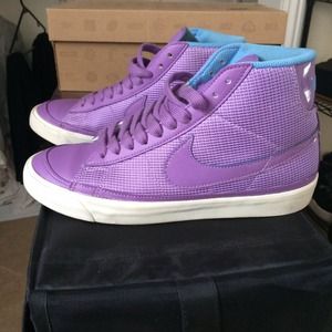 Cute Purple High-Top Nikes